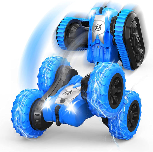 Remote control stunt car, Blue