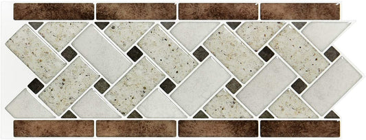 Peel and Stick Tile Backsplash, 10 Sheets, 12.4" x 5"