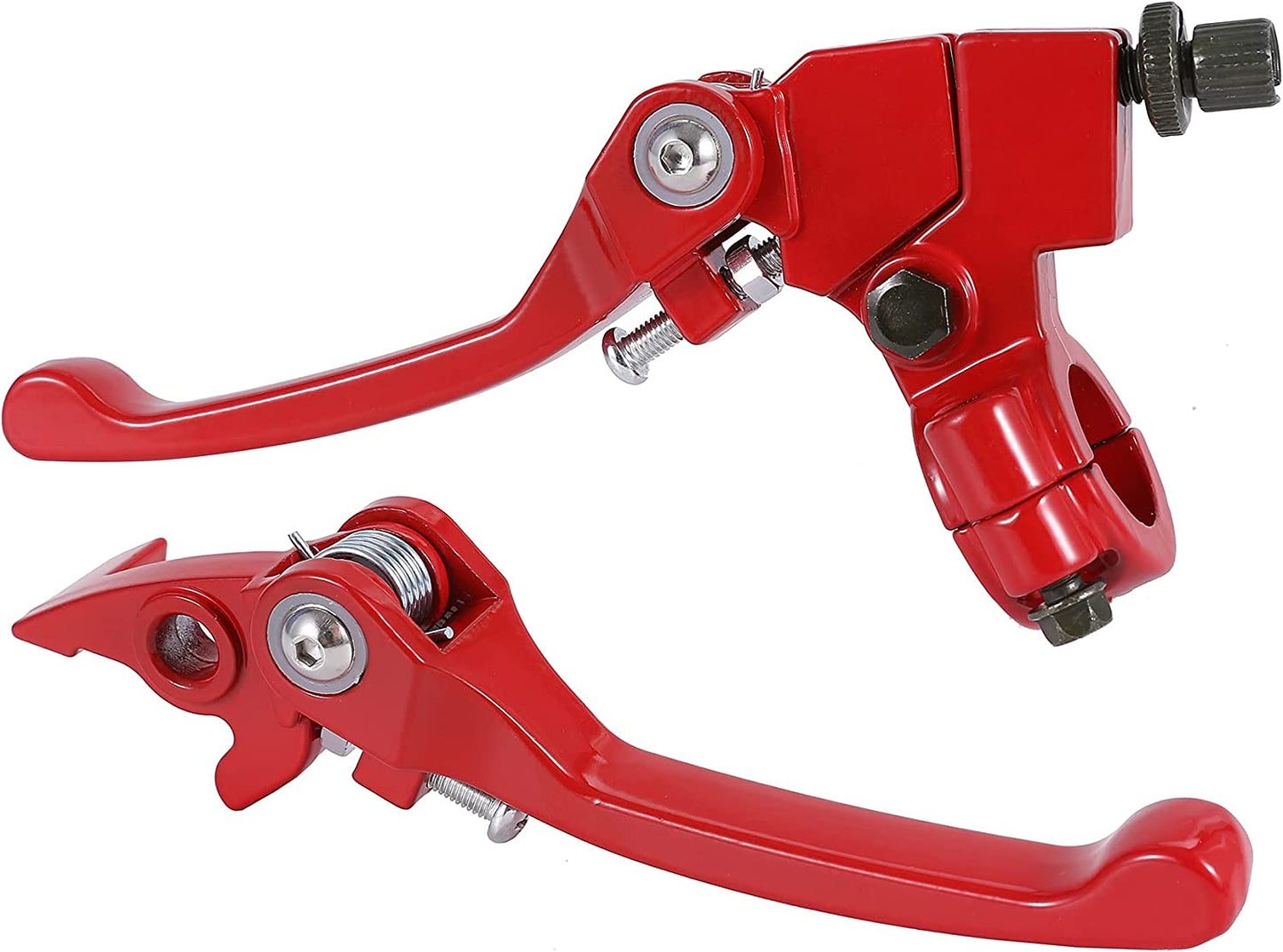 Motorcycle Red Folding Aluminum Clutch Lever 7/8 Inch Handlebar