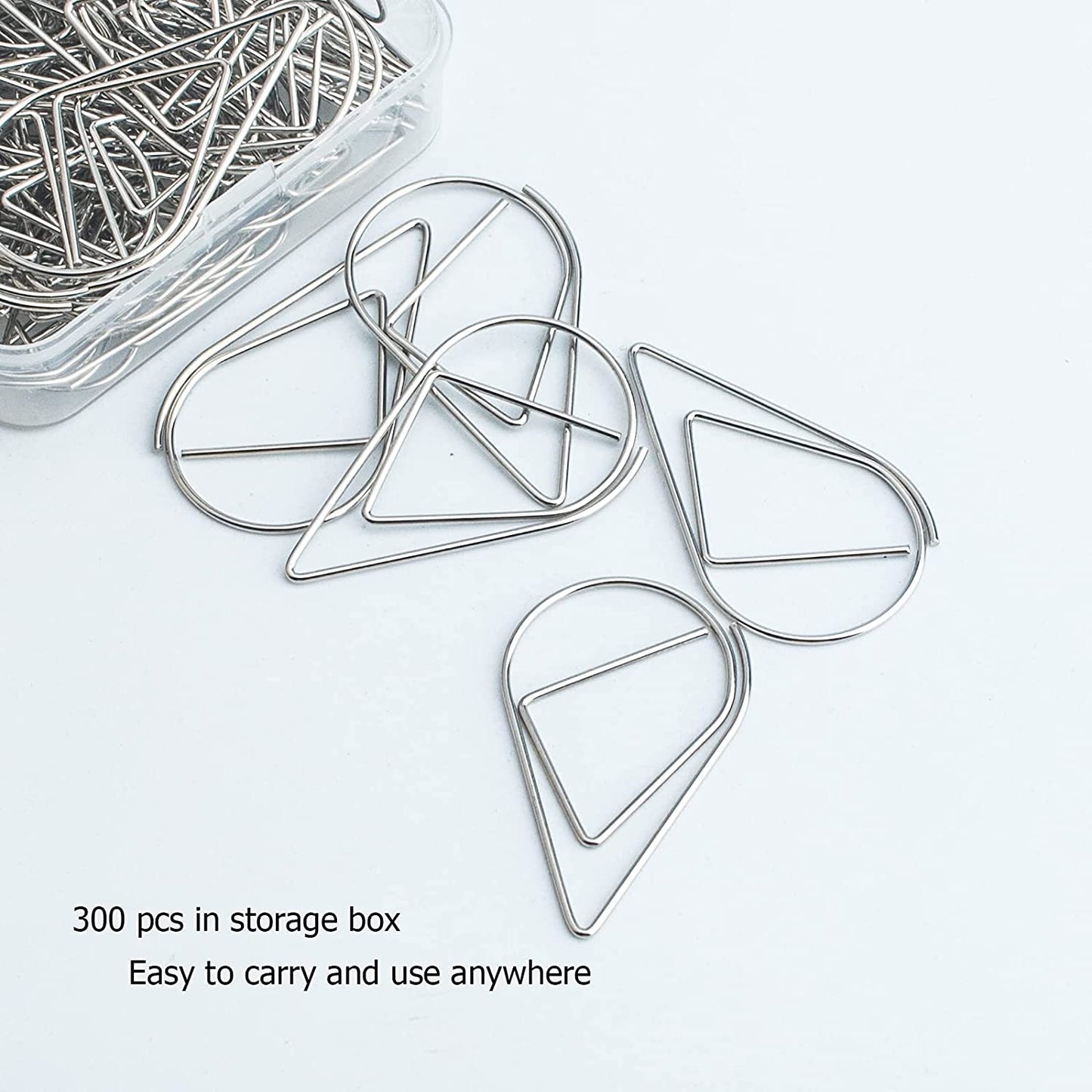 100 silver paper clips, medium (1.3 inches/33 mm)