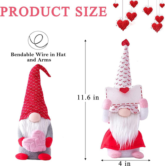 Valentine's Day gnomes, 2 pieces, 029