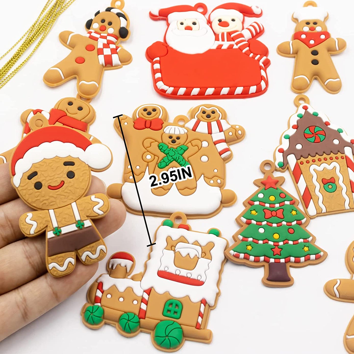 Ornaments for Christmas tree decoration - 12 pieces