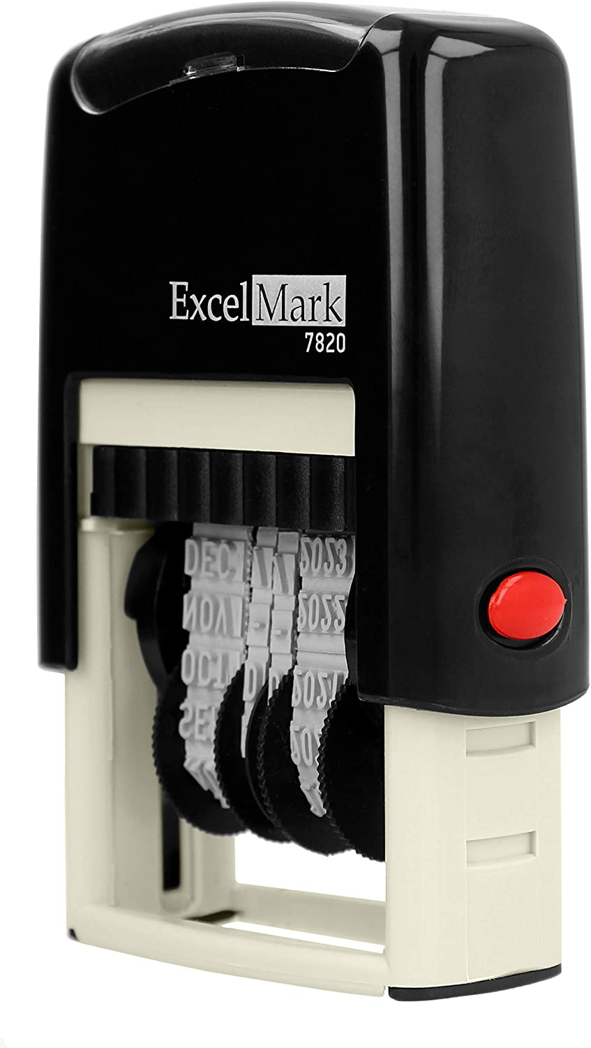 Self Inking Rubber Date Stamp (Black Ink)