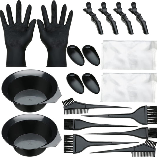 20 Pcs Hair Dye Brush and Bowl Set