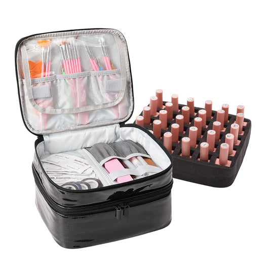 Nail polish organizer, for 30 bottles (15 ml) Laser Black-Hold