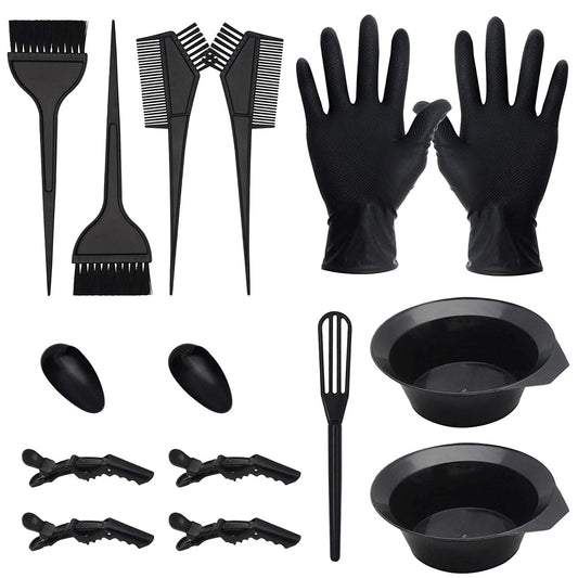 15 DIY Salon Hair Coloring Tools, (Black)