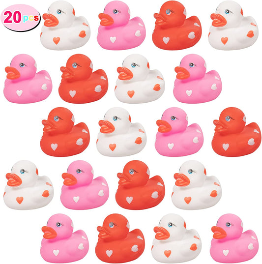 Valentine rubber ducks