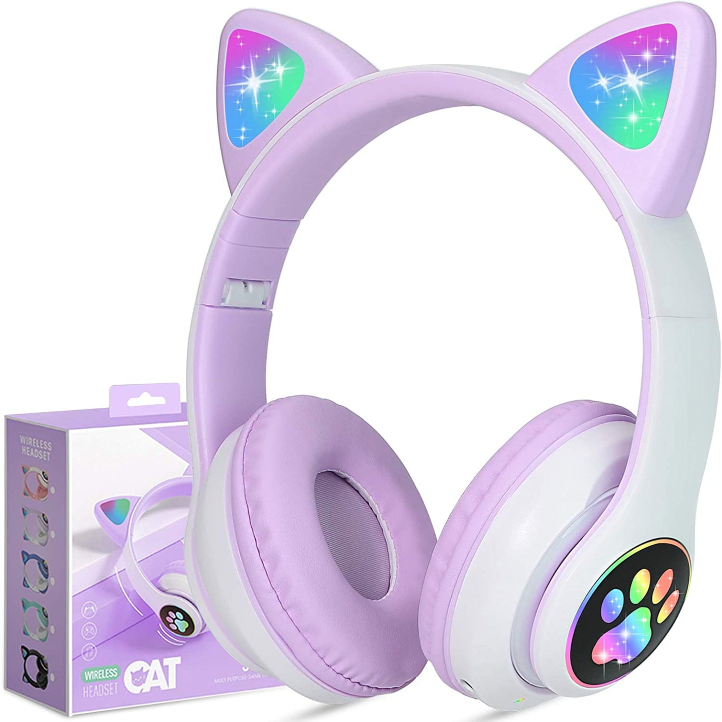 Kids Wireless Headphones (Purple)