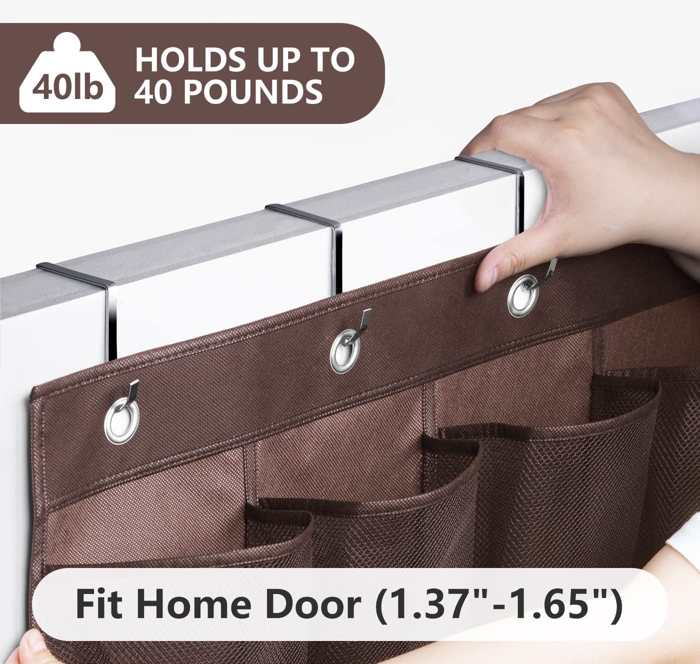 Over the Door Shoe Organizer (24 Pockets) Color: Tan