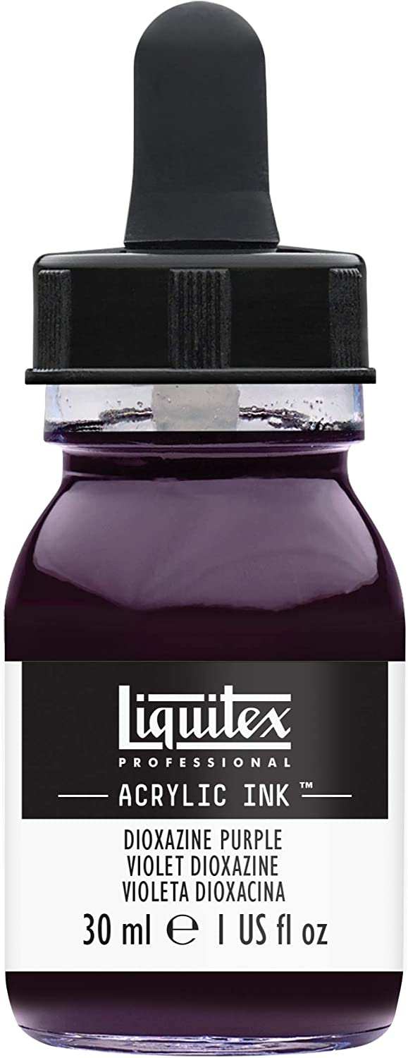 Professional Acrylic Ink, 1oz Bottle, Color: Dioxazine Purple