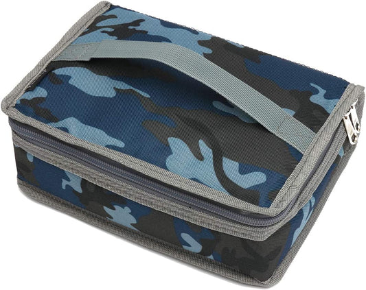 Small Insulated Lunch Box (Color: Blue)