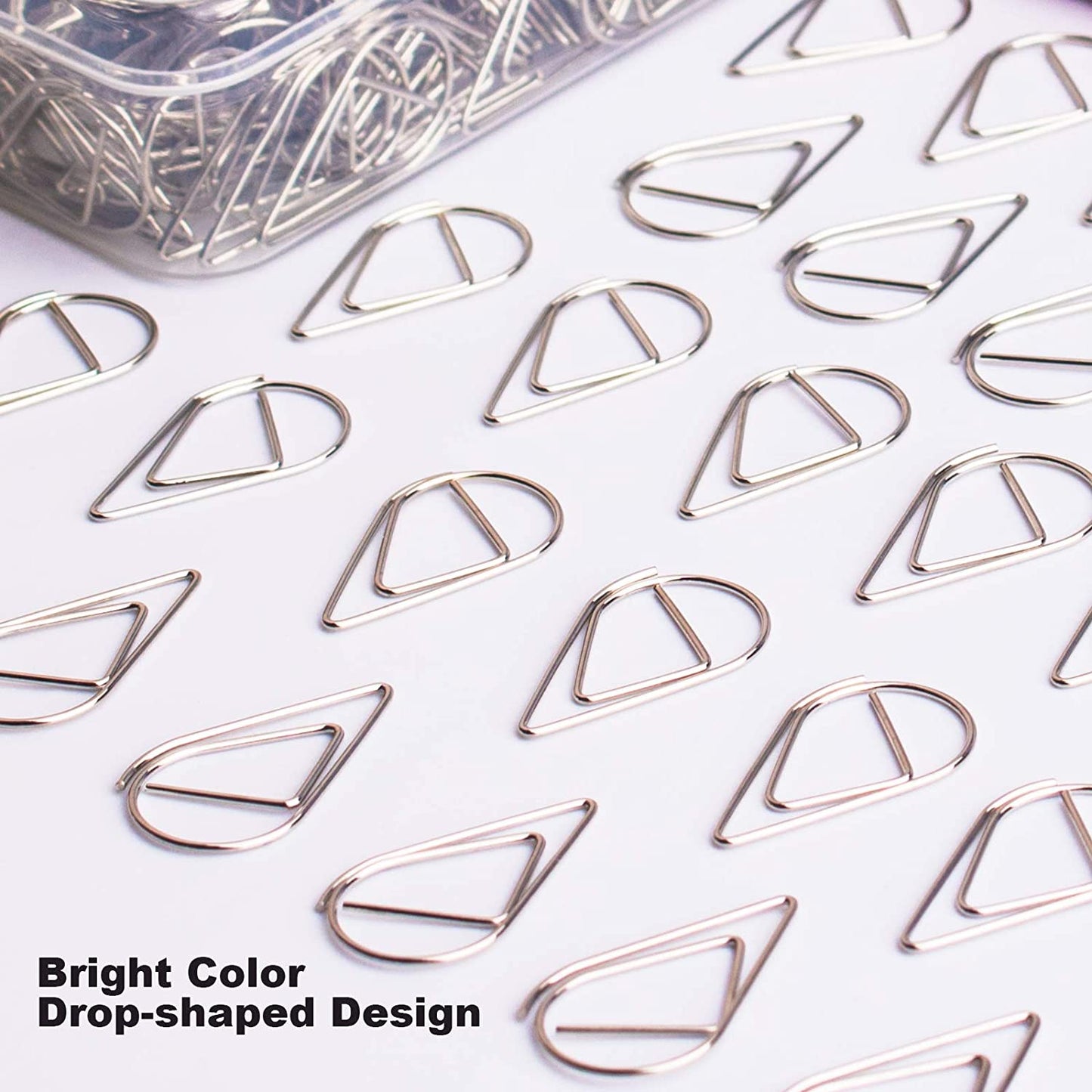 100 silver paper clips, medium (1.3 inches/33 mm)