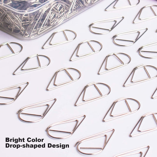 100 silver paper clips, medium (1.3 inches/33 mm)