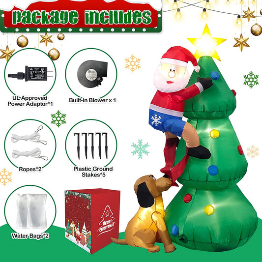 6ft Inflatable Christmas Tree Decoration