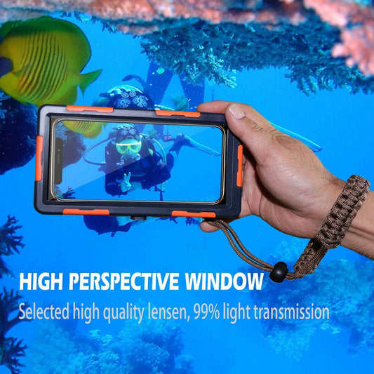 Underwater smartphone case (orange)