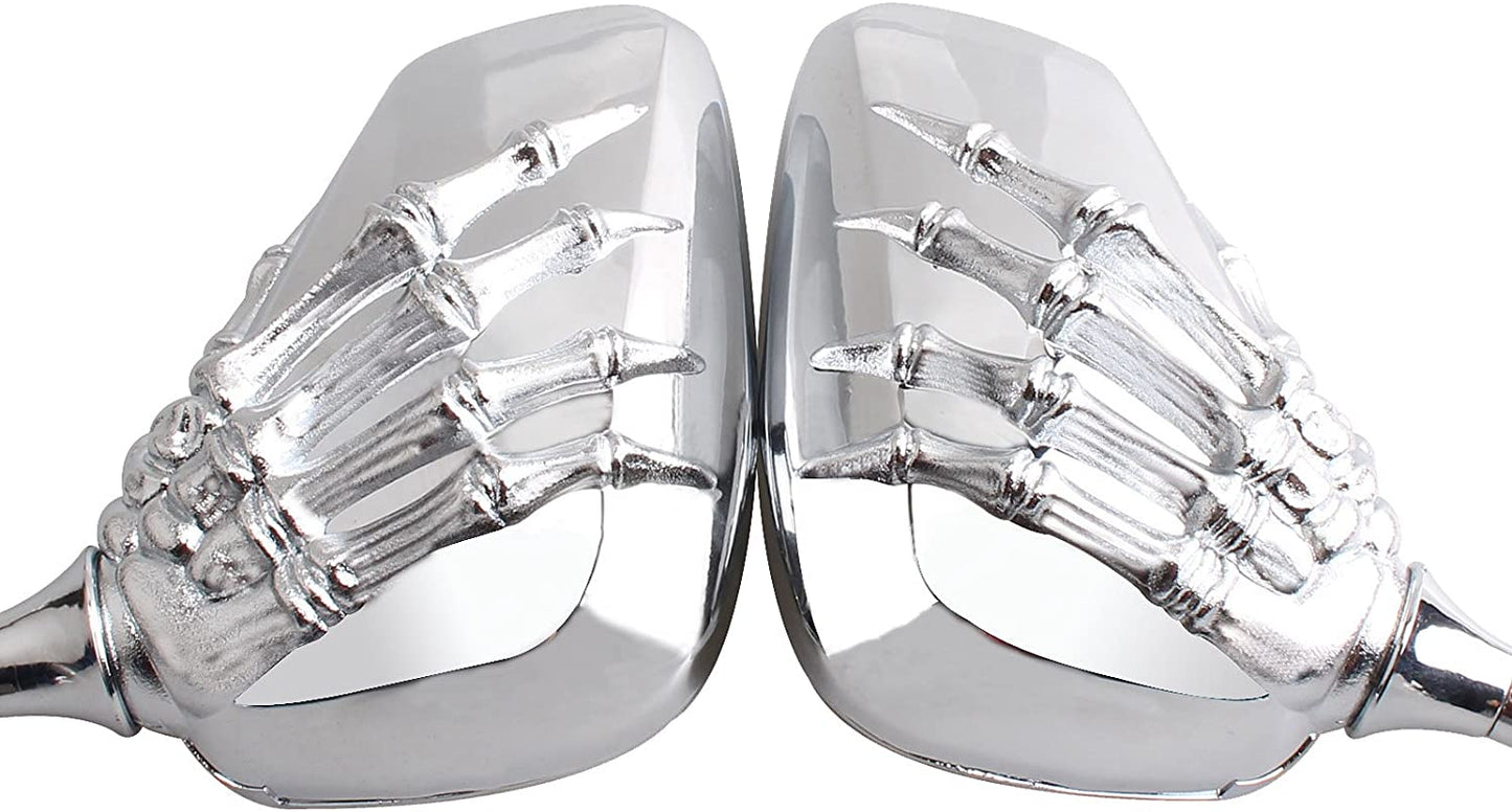 Universal 7/8" Bar End Mirrors, silver