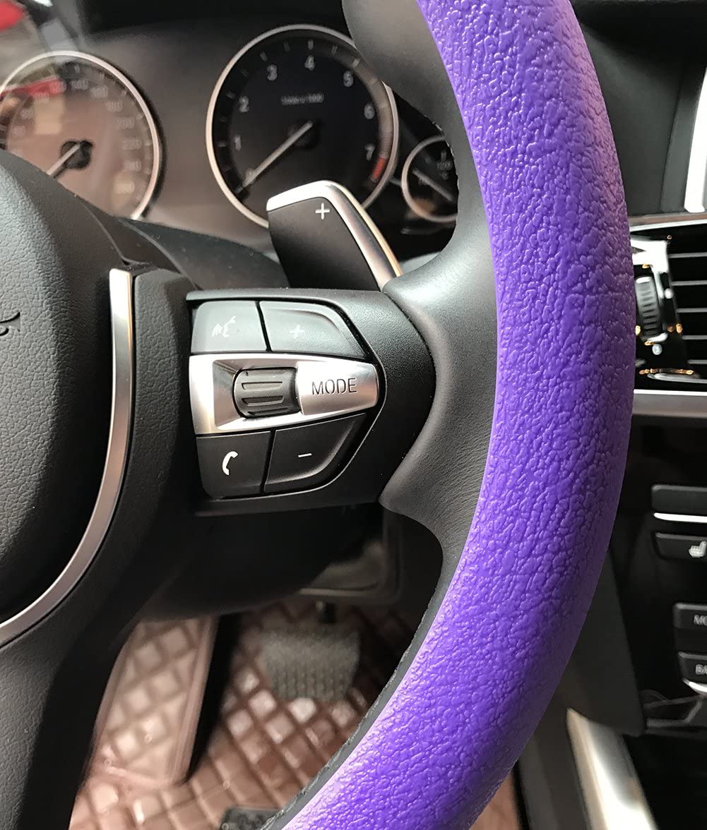 Exit Car Steering Wheel Silicone Cover (Dark Purple 2)