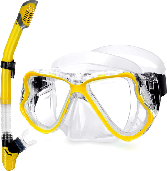 Professional snorkeling equipment, (Yellow)