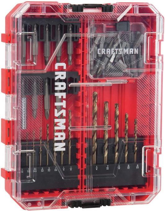 Screwdriver Bit Set, 53 Piece, Alloy Steel, Finish Black Oxide