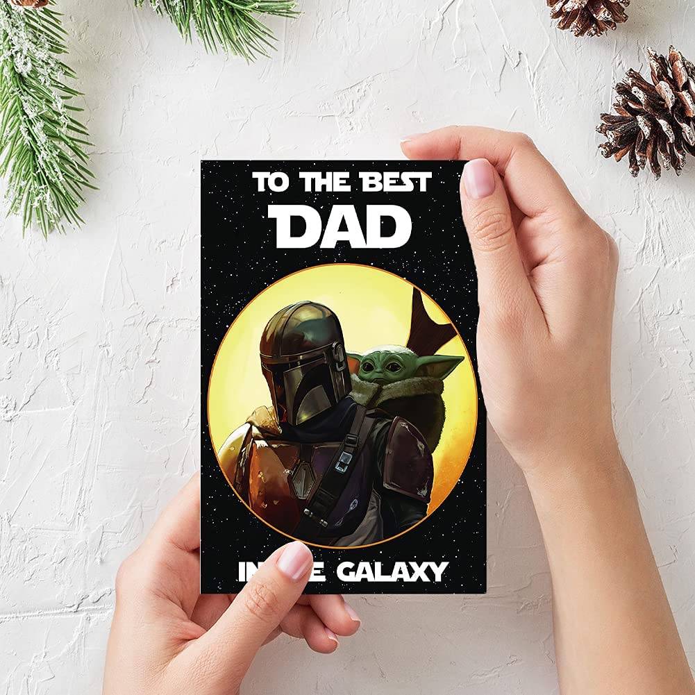 Fathers day card "Best Dad In The Galaxy Card"