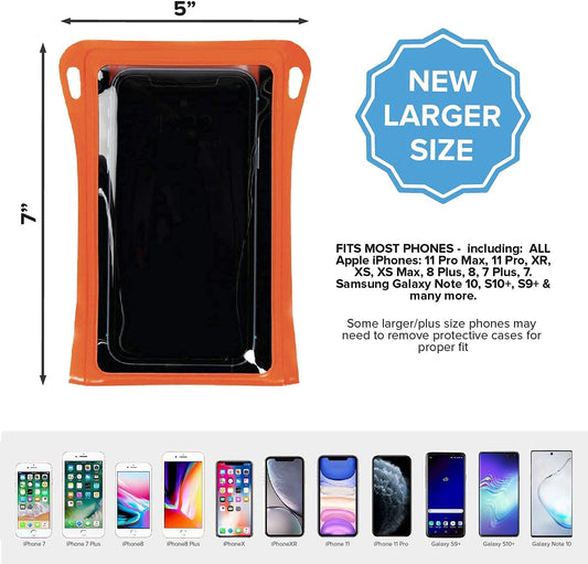 Waterproof phone case, black