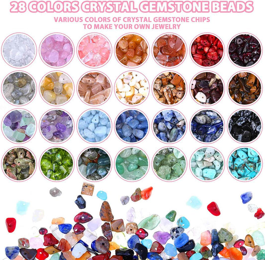 Crystal Jewelry Making, 28 Pcs, Color Silver