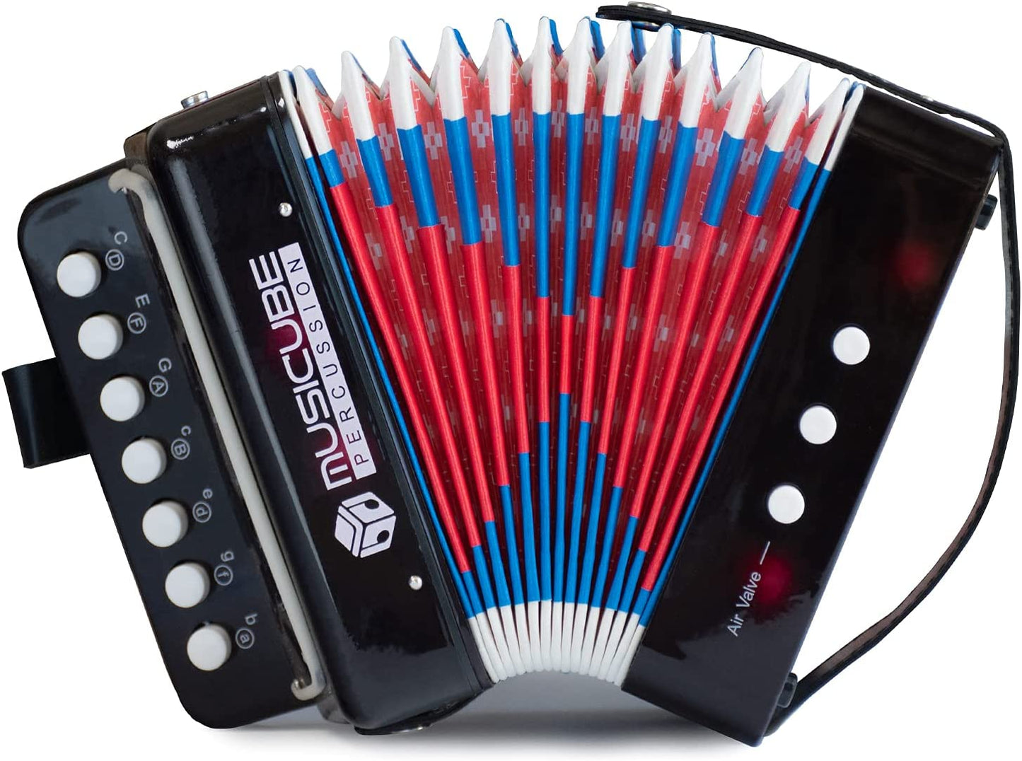 Small accordion for children's musical instrument colour:black