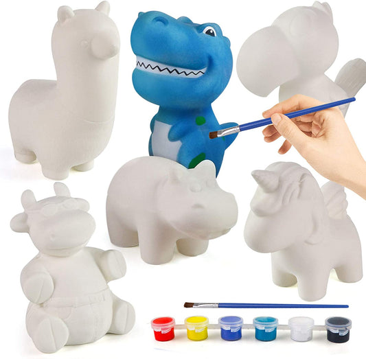 Squishies pack to paint, 6 pieces