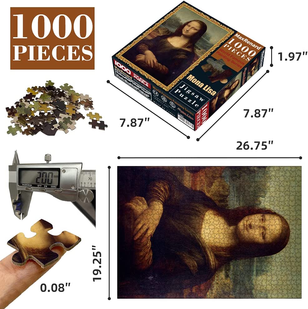 Puzzle, "Mona Lisa Smile", Leonardo da Vinci, 1000 pieces