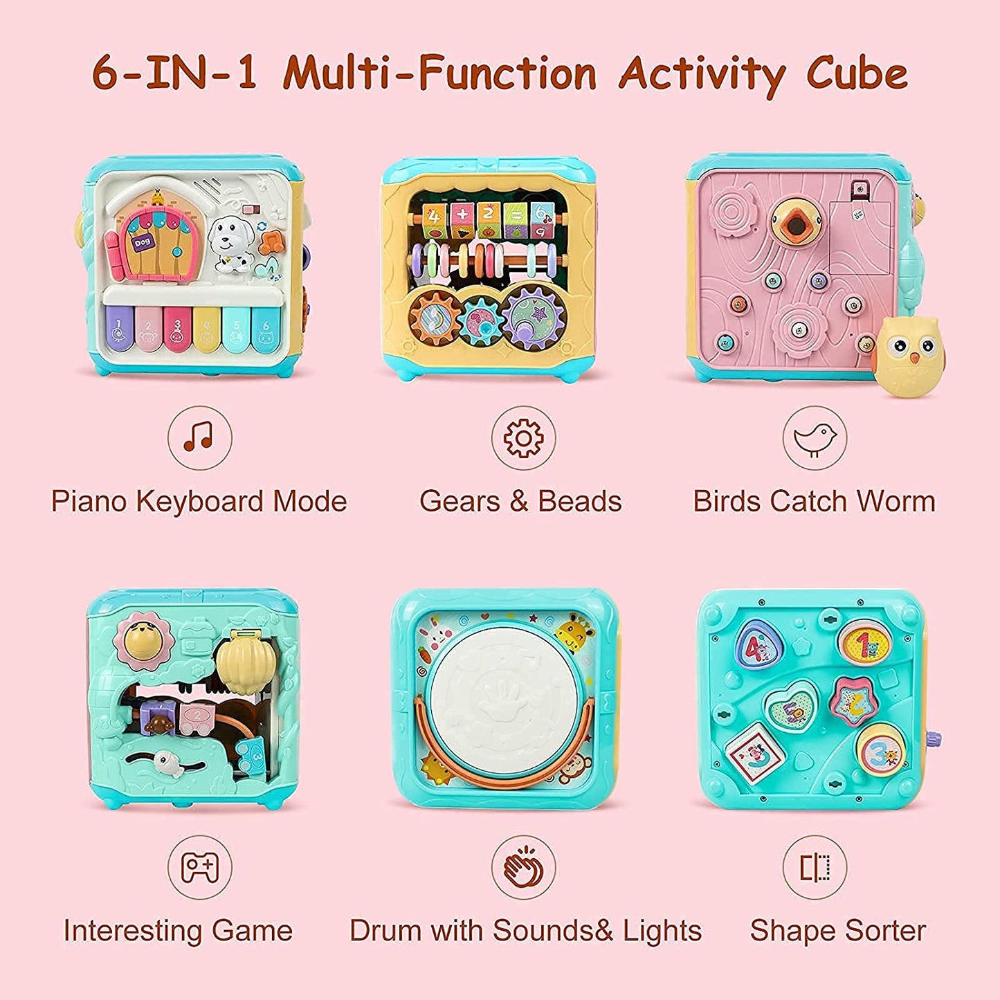 Cube for babies, Teaches learning skills with music