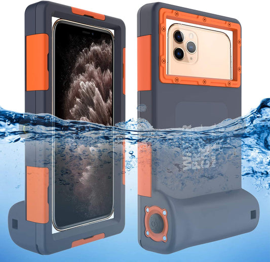 Underwater smartphone case (orange)