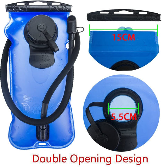 Hydration Pack Bladder, 3Liter, Color: Blue (Double Opening)