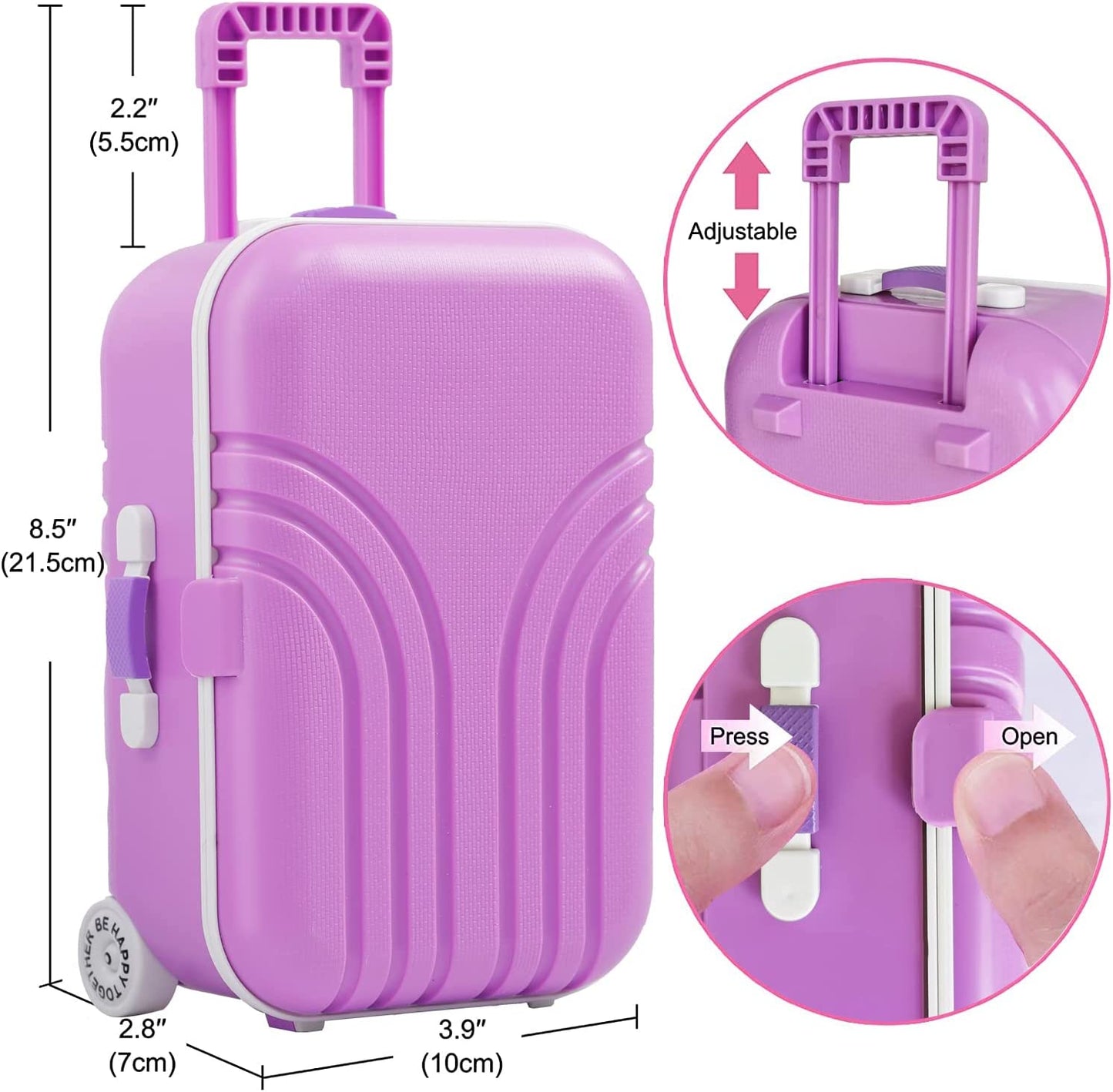 18" doll travel luggage set