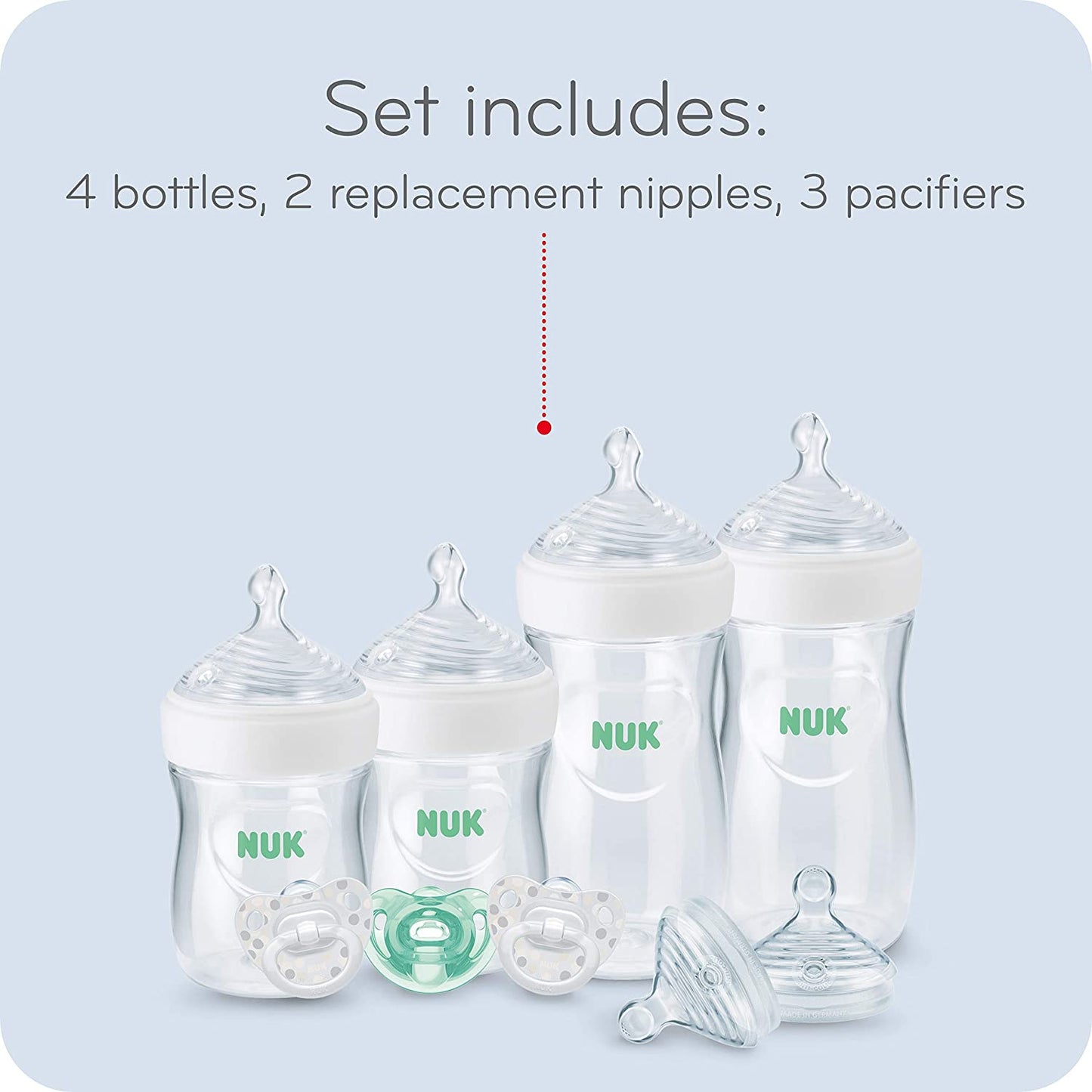 Baby Bottle Set - Large Gift Set (Color: blue)