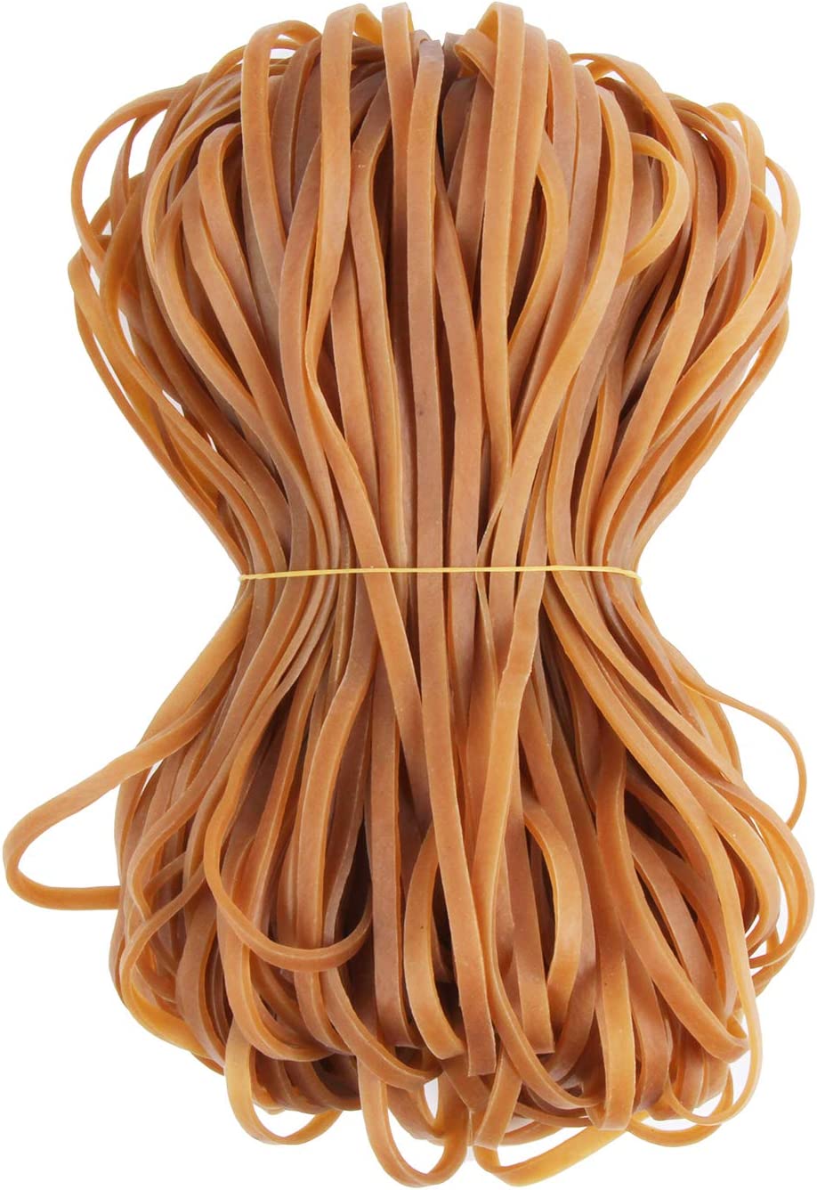 Pack of 150 large rubber bands, size 8 inches