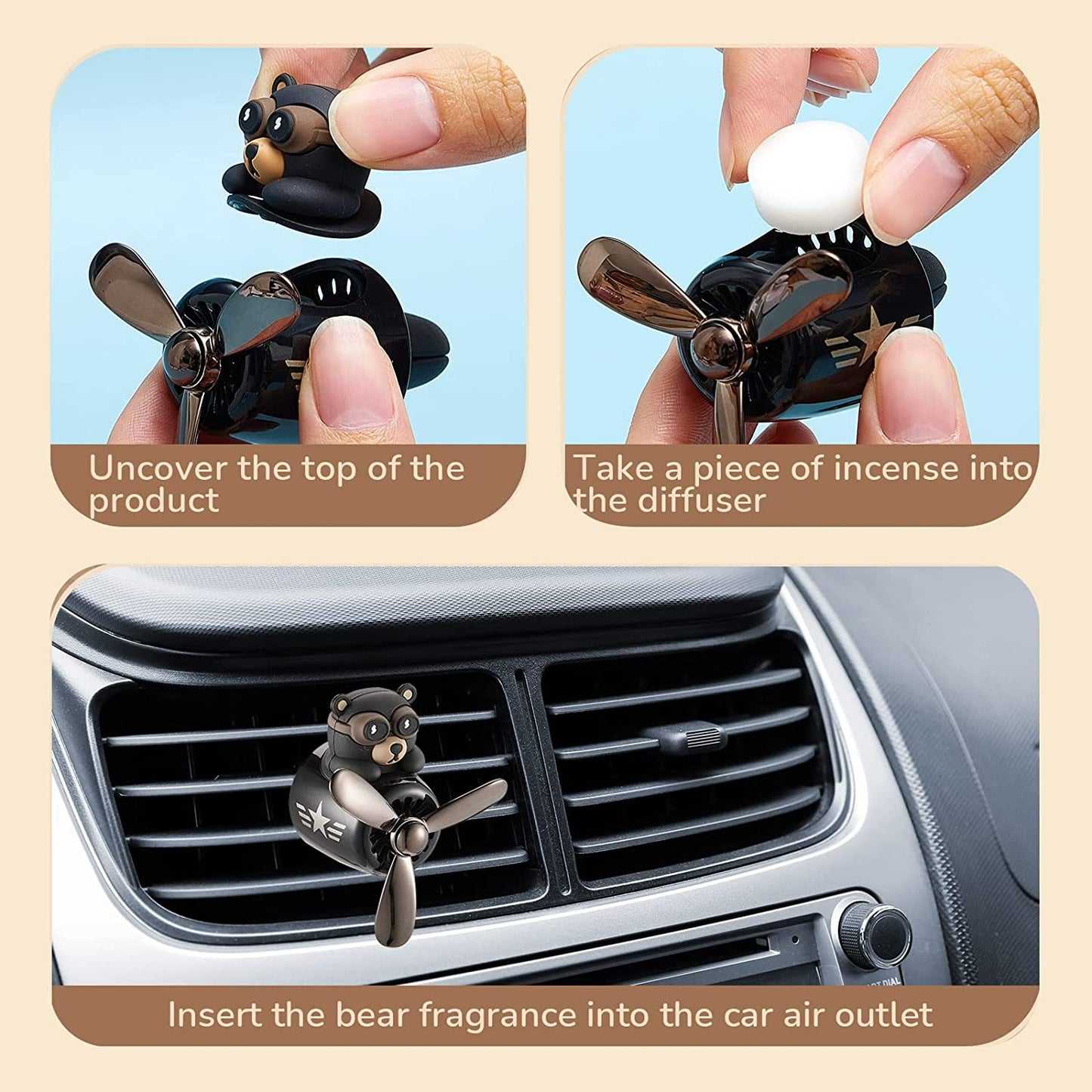 Car air freshener with clip, Cool Style