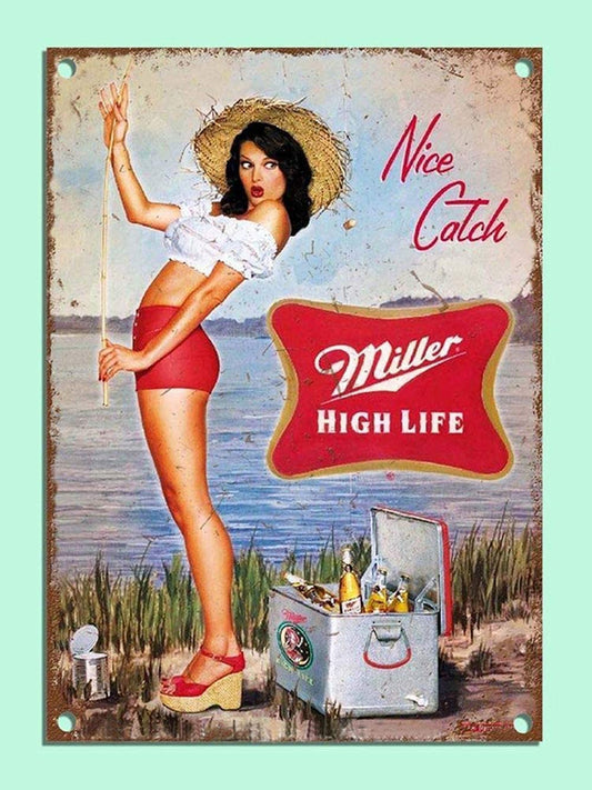 tin sign, retro style, 8x12 inches