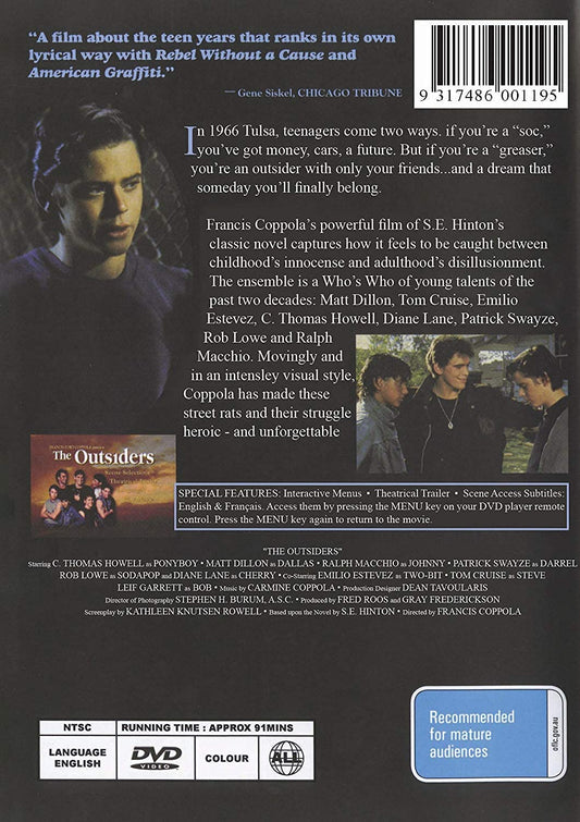 The Outsiders DVD