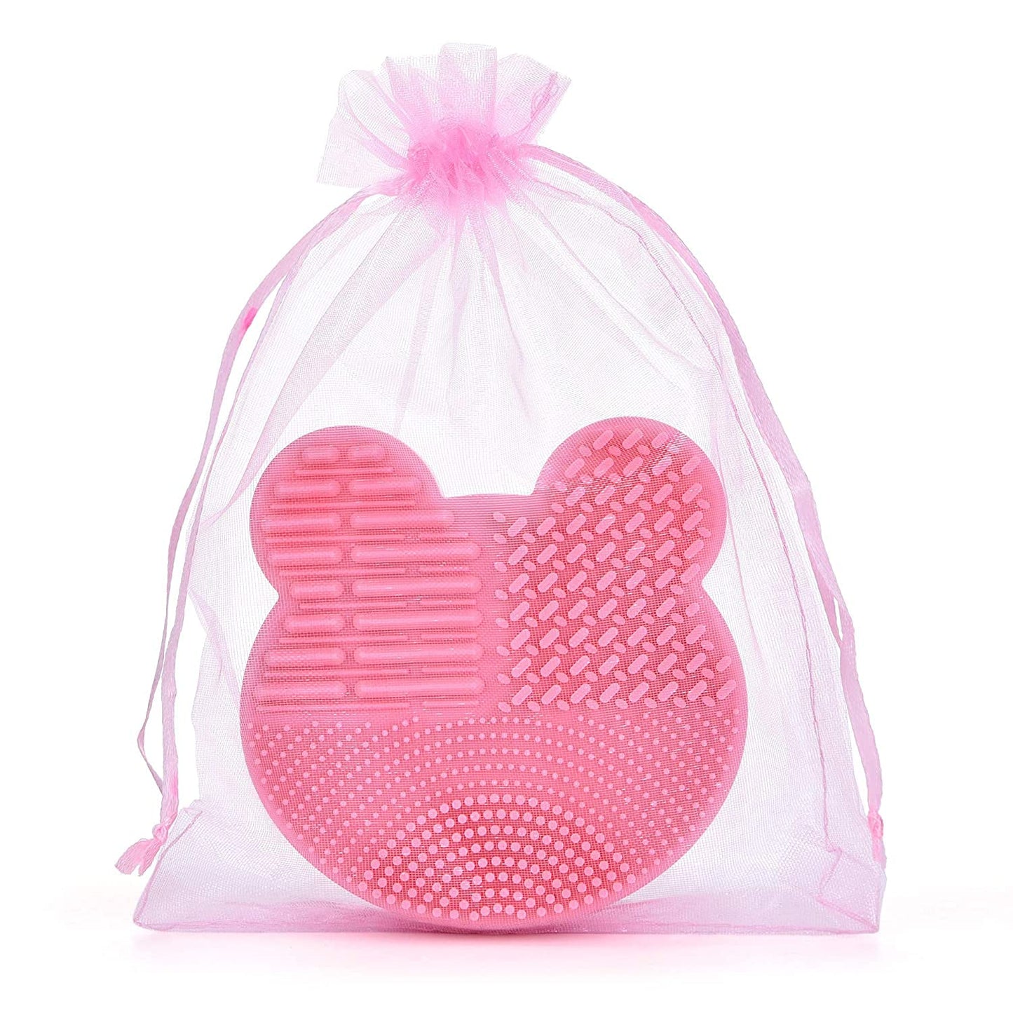 2-in-1 Color Remover Sponge and Cleaning Mat for Brushes (Pink)