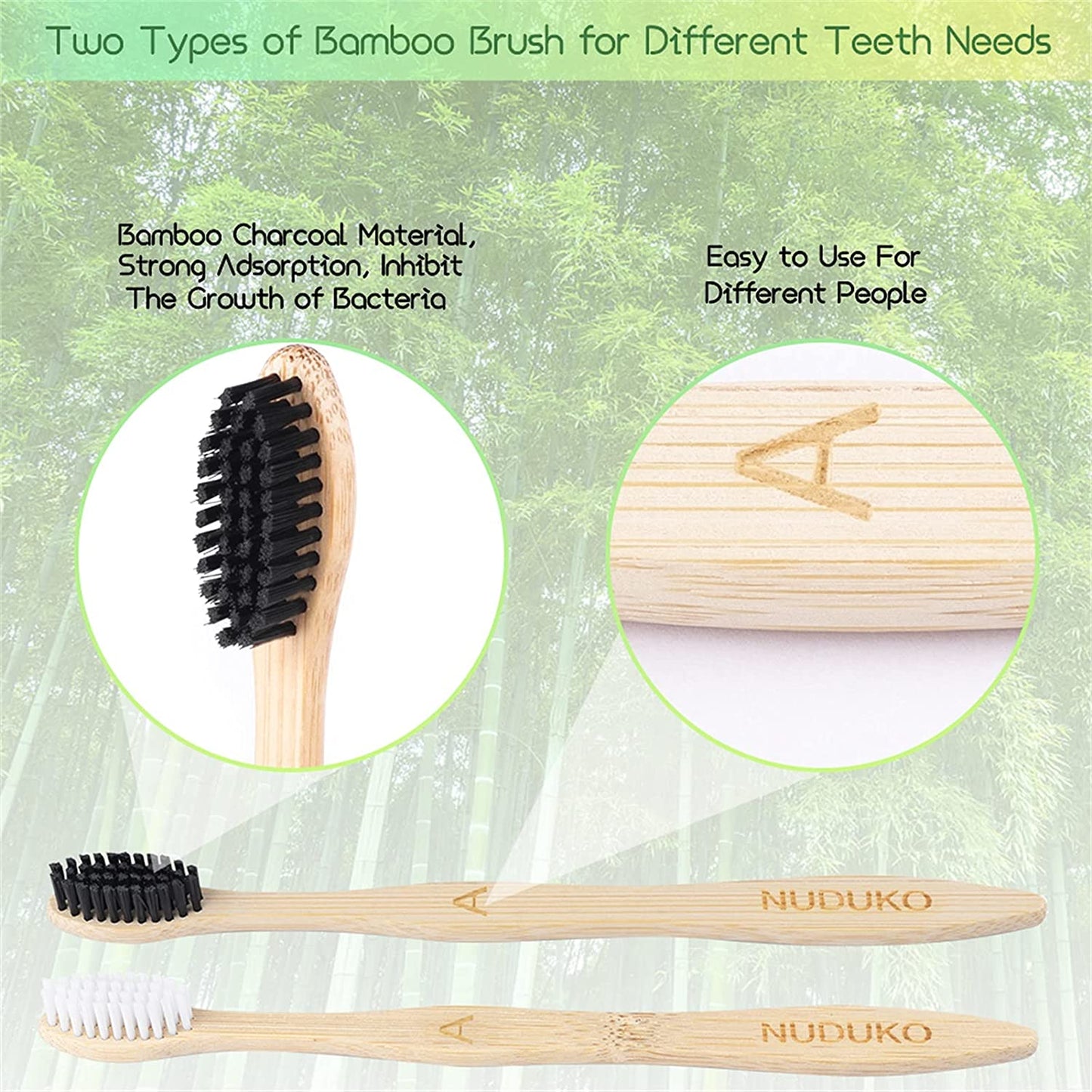 10 Biodegradable bamboo toothbrushes