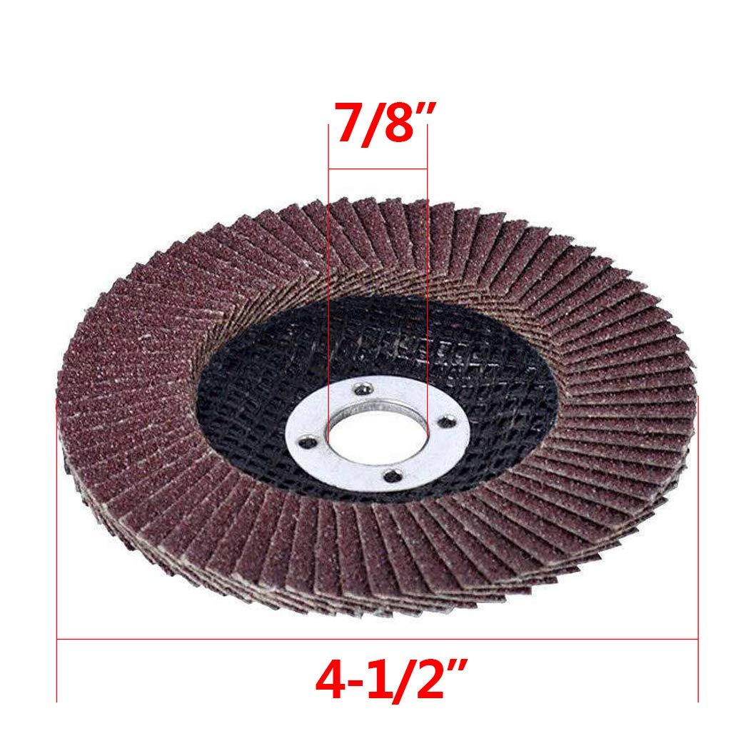 20 PCS 4.5 Inch Flap Abrasive Discs, Style: 80#