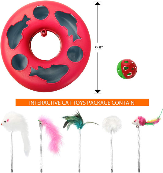 3 in 1 Pets Toys for Indoor,red color