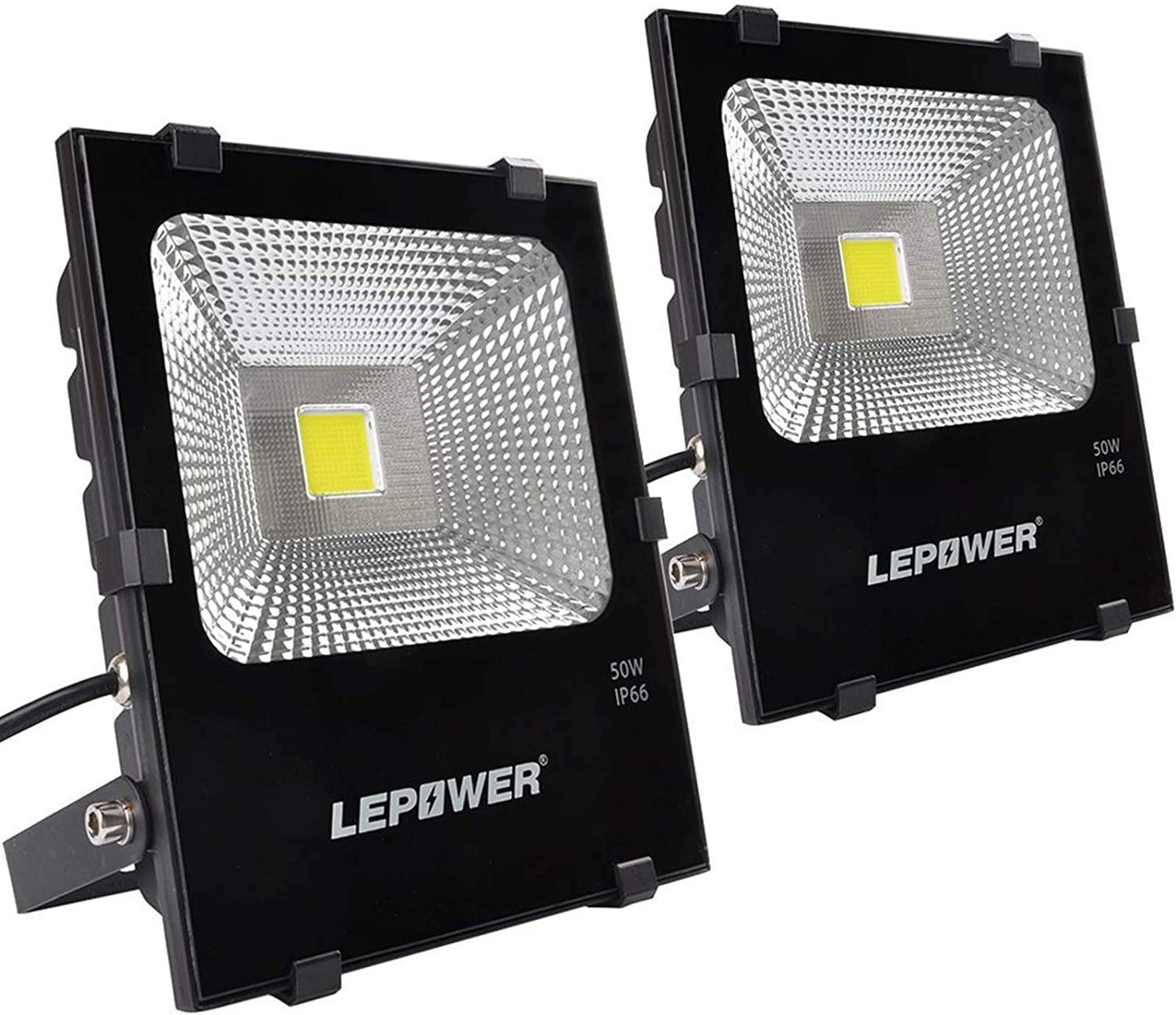 LED Flood Light 2 Pack, Outdoor, Wattage: 50.0 Watts