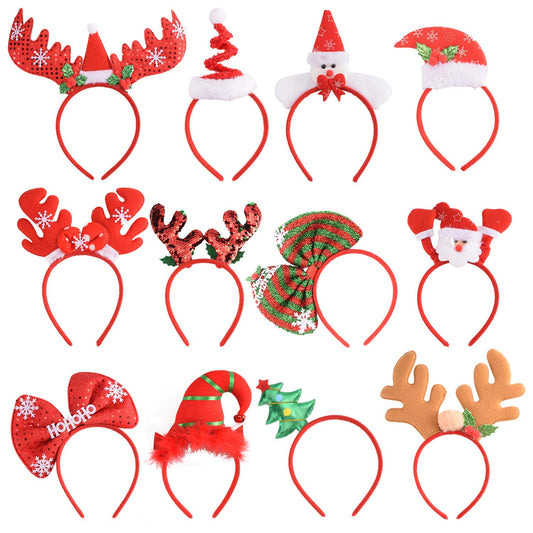 12 Christmas headbands, different styles