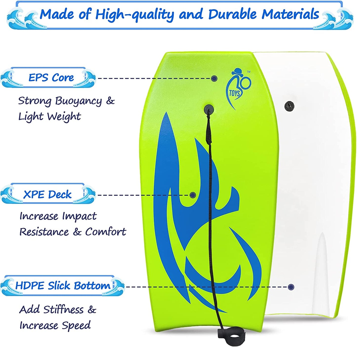 Table Surf, Color: Green  Size  41-INCH