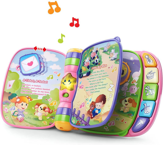 Musical Lighted Tablet, Pink, Style: Rhymes Book + Touch Tablet