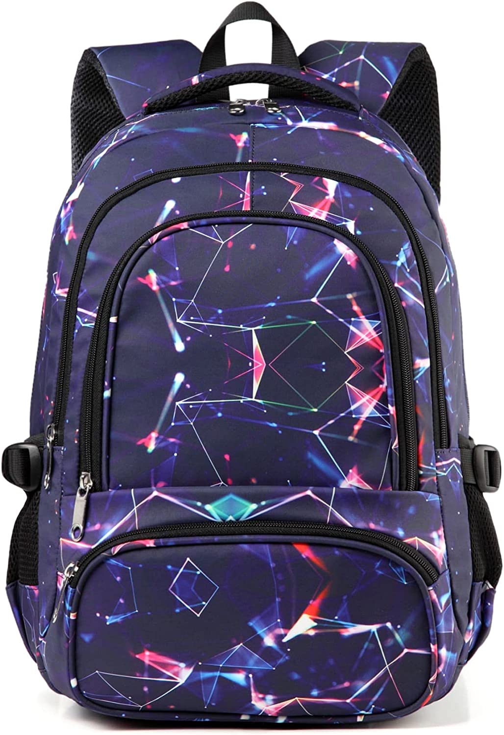 Children's backpack for teenagers, Color: Abstract, purple