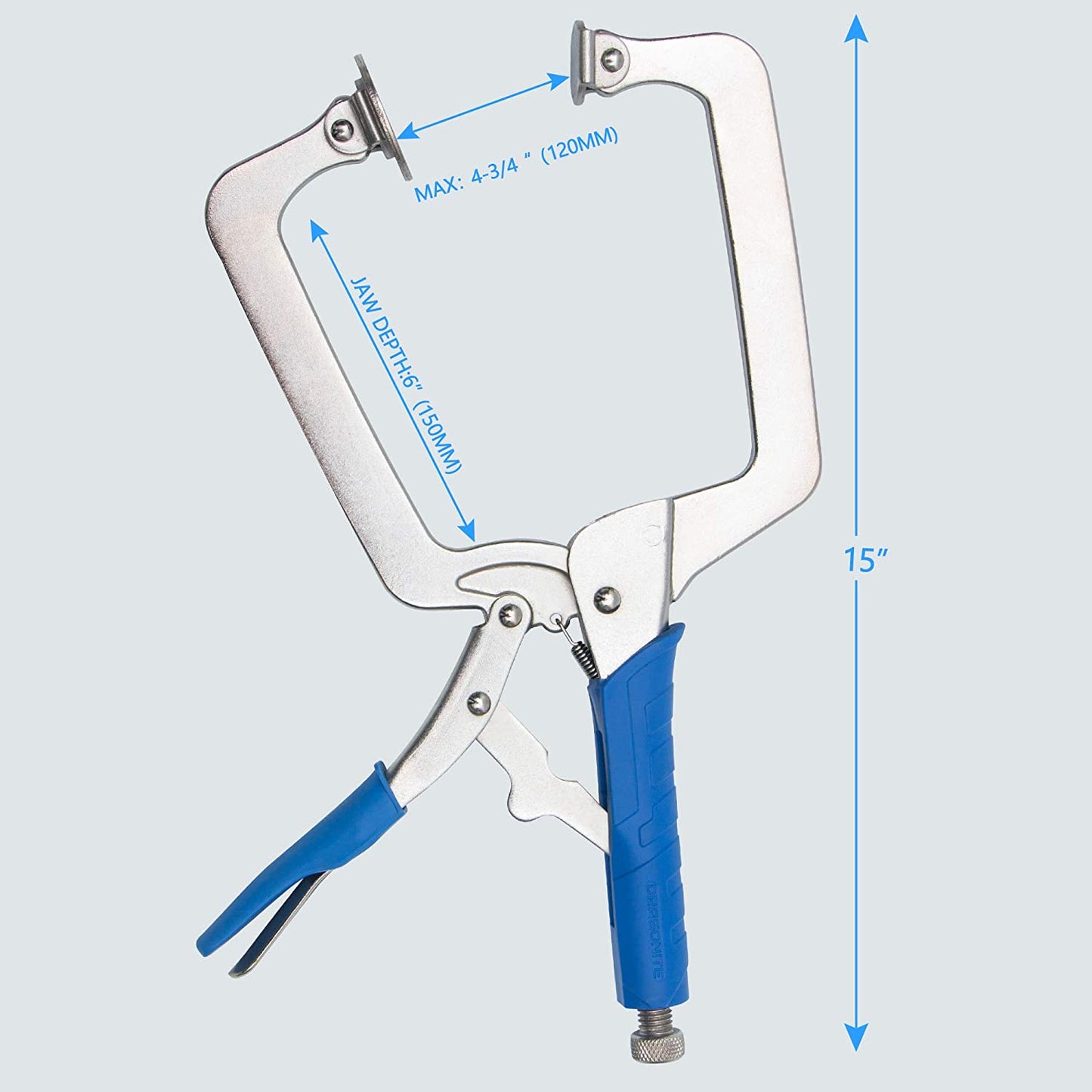 Vise Grip Locking Pliers with Swivel Pads, 15", 2-Piece