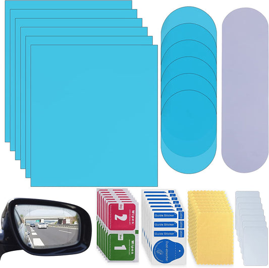 Pack of 20 car rearview mirror sheets, Oval