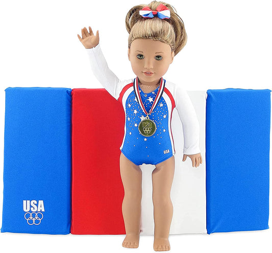 Clothes for dolls, Style: gymnast 18 inches with accessories